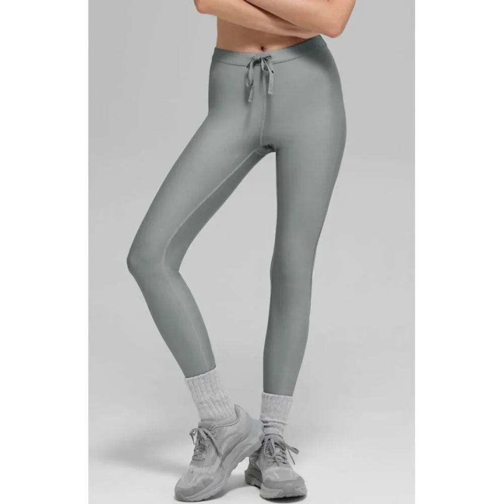 Alo Airlift High-Waist Light Speed Legging Lunar Grey Hi-Rise Tights Skinny Pant